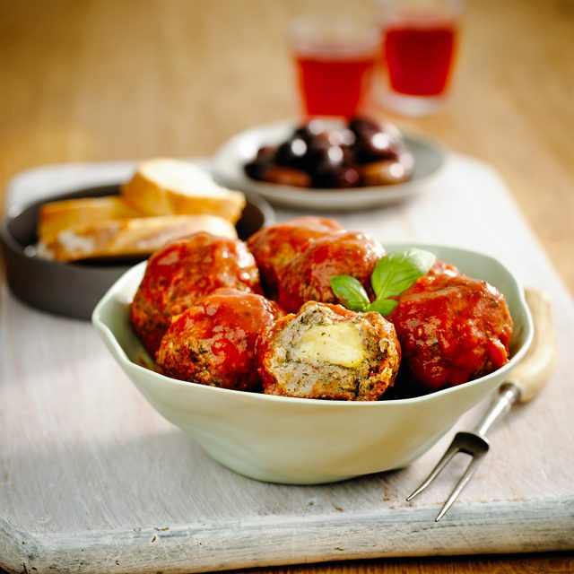 Italian Mozzarella And Pork Meatballs With Napoli Sauce Australian Pork