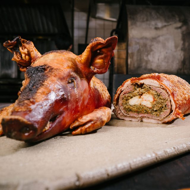 Crab stuffed suckling pig | PorkStar