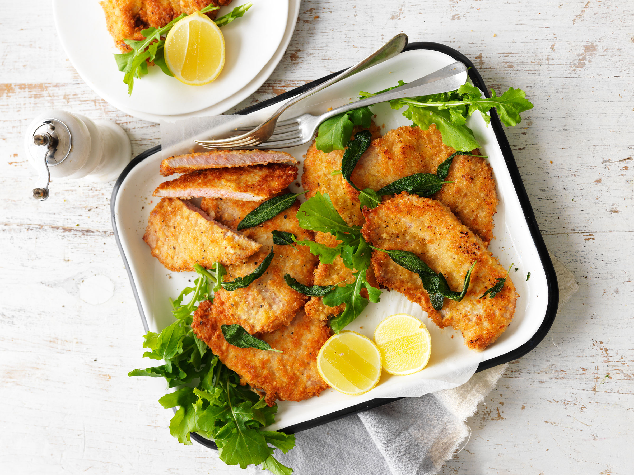 Pork Schnitzels with Sage & Lemon | Australian Pork