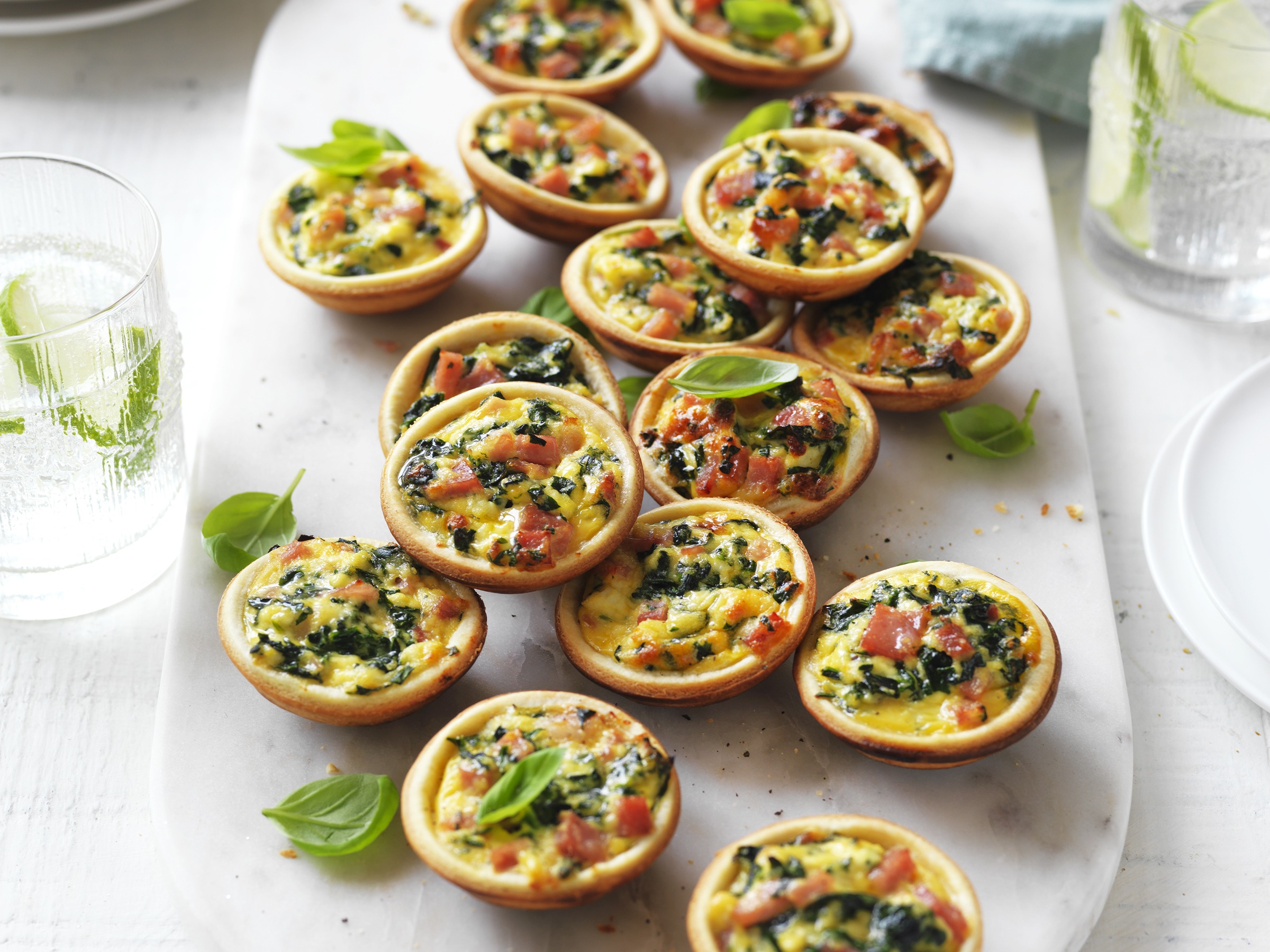 Leg Ham, Spinach & Ricotta Mini Quiches | Australian Pork